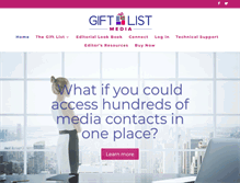 Tablet Screenshot of giftlistmedia.com